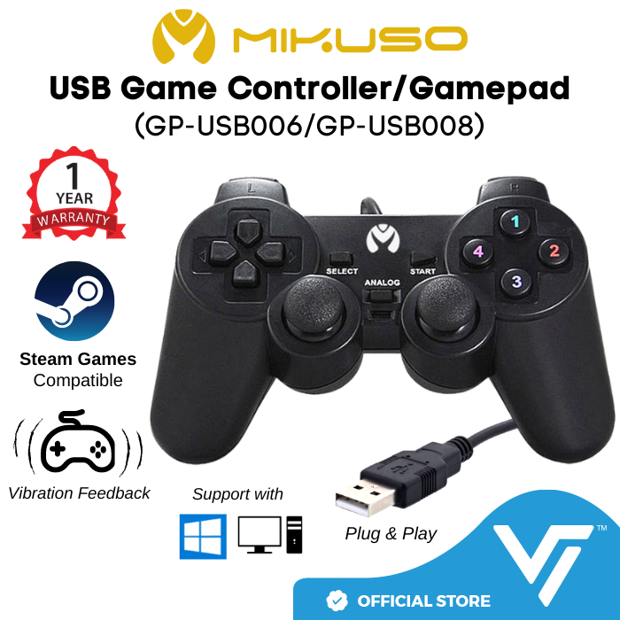 Pc Double Shock Gaming Controller